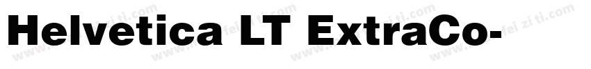 Helvetica LT ExtraCo字体转换